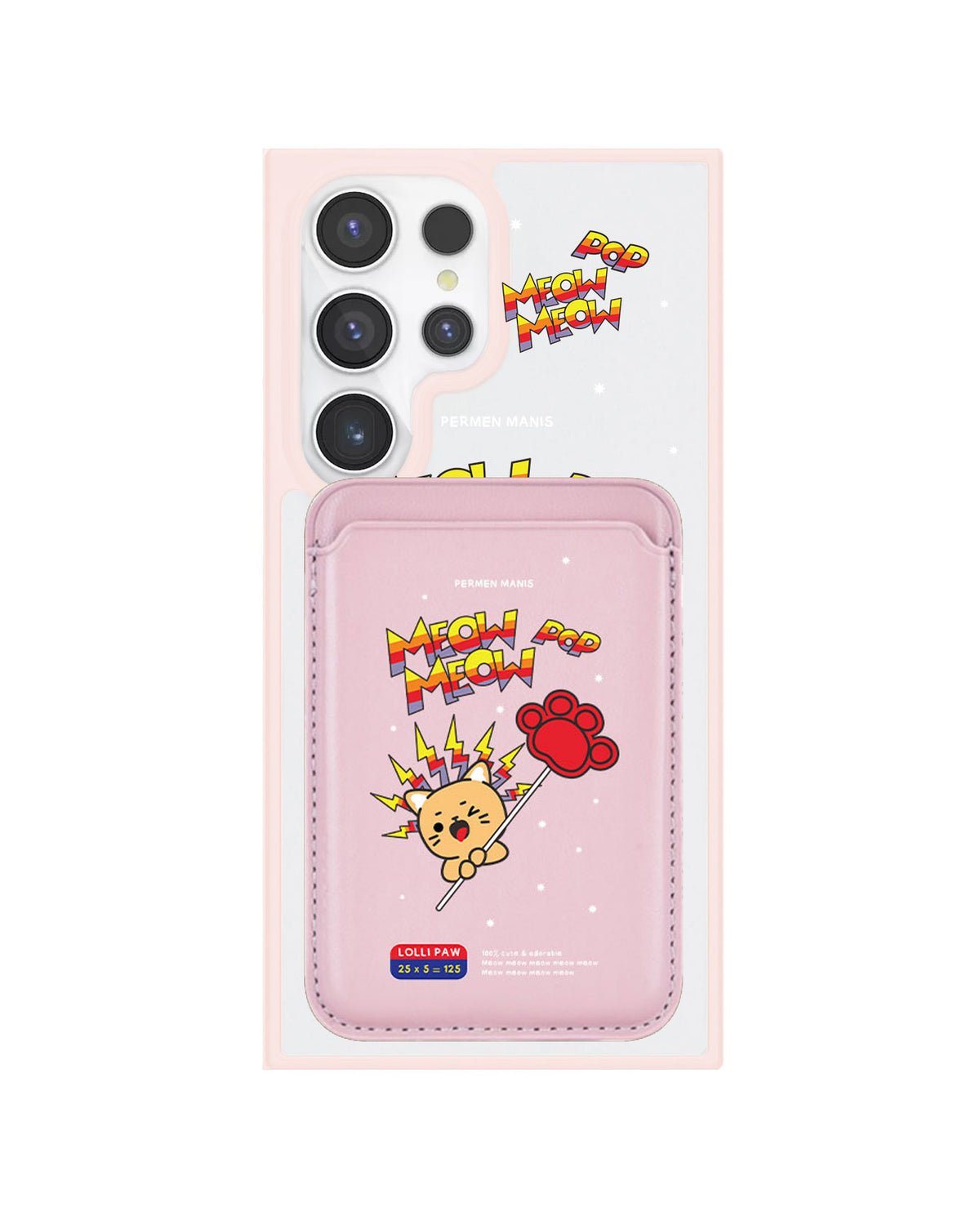 Android Magnetic Wallet Case - Meow Pop 2.0
