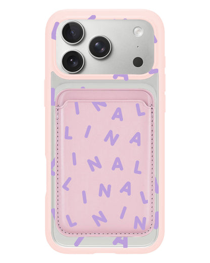 iPhone Magnetic Wallet Case - Monogram 2.0 Ungu