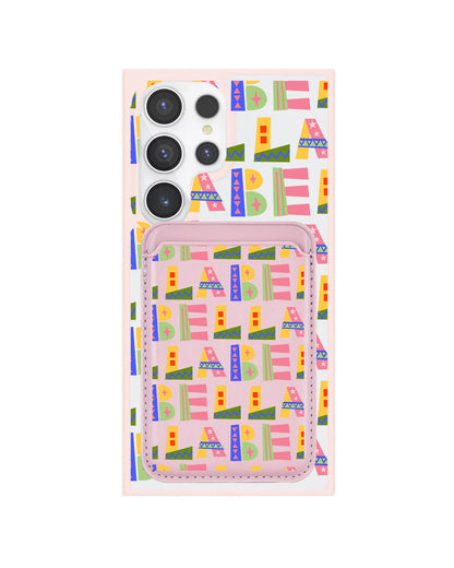 Android Magnetic Wallet Case - Playful Monogram 5.0