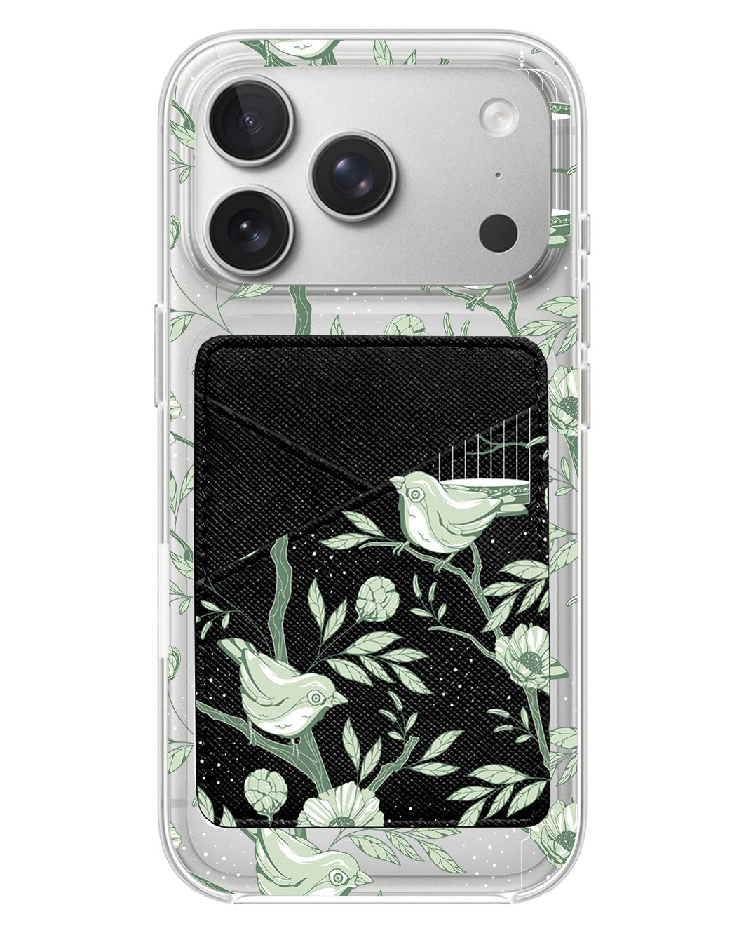 iPhone Phone Wallet Case - Lovebird Monochrome 4.0