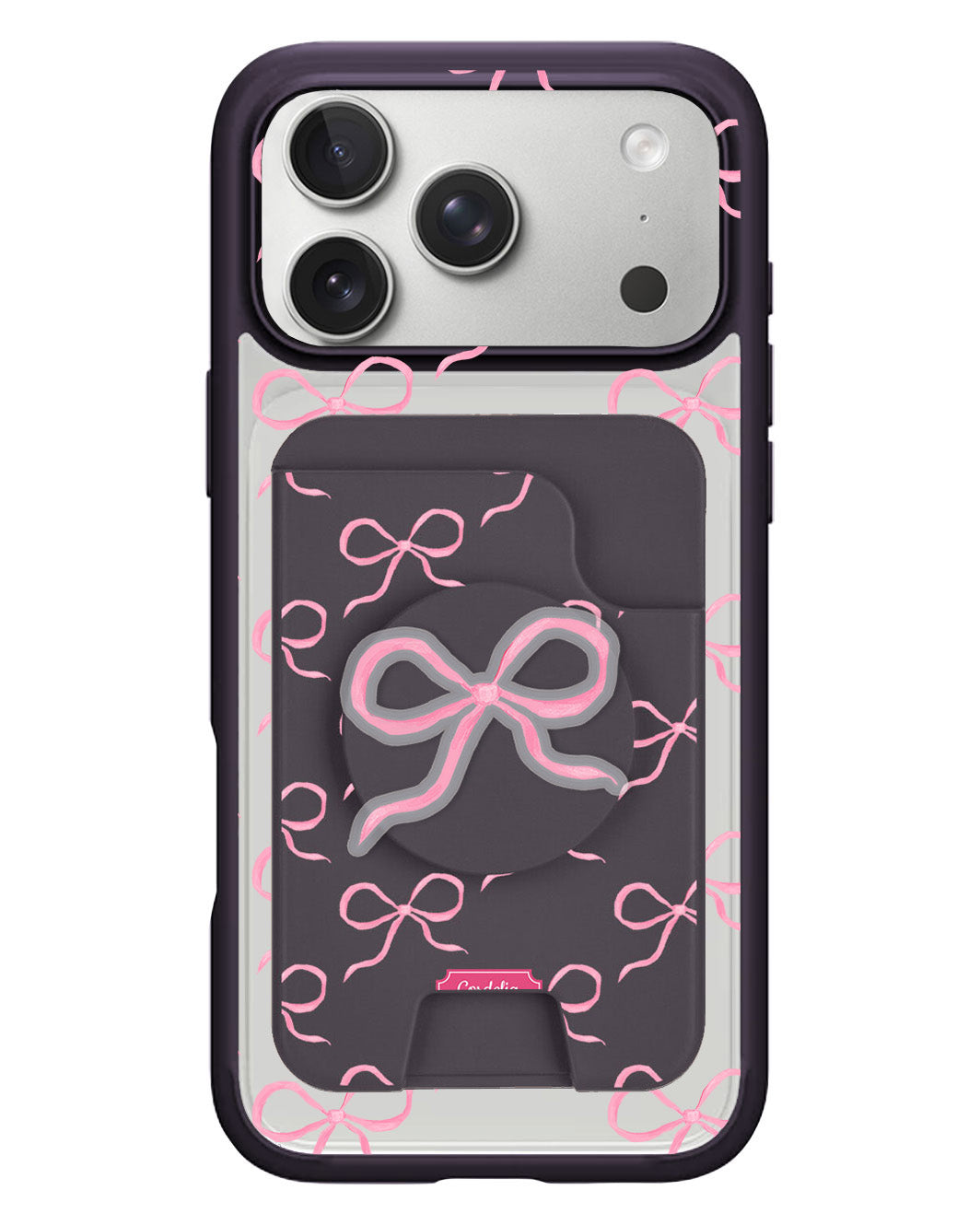 iPhone Magpop Wallet - Coquette Pink Bow