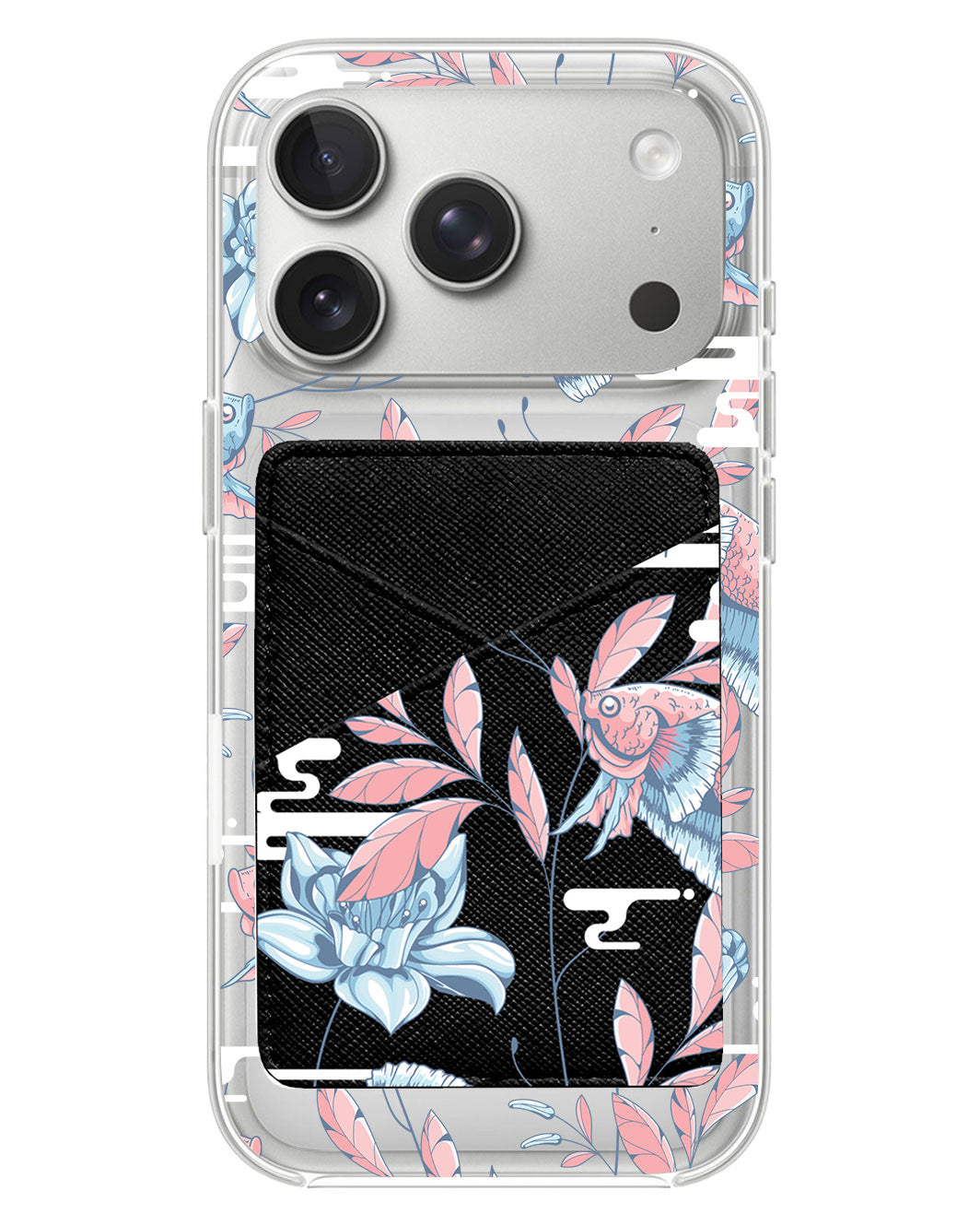 iPhone Phone Wallet Case - Fish & Floral 3.0