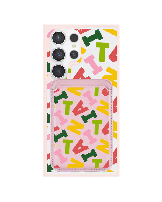 Android Magnetic Wallet Case - Scattered Monogram 3.0