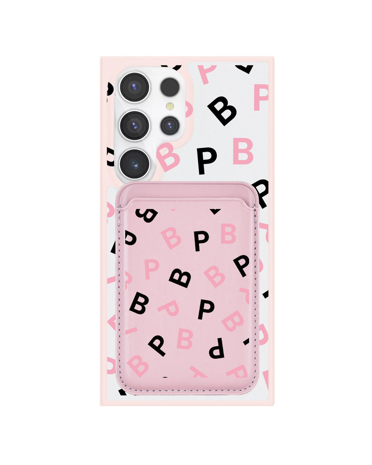 Android Magnetic Wallet Case - Blackpink Monogram