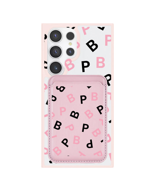 Android Magnetic Wallet Case - Blackpink Monogram