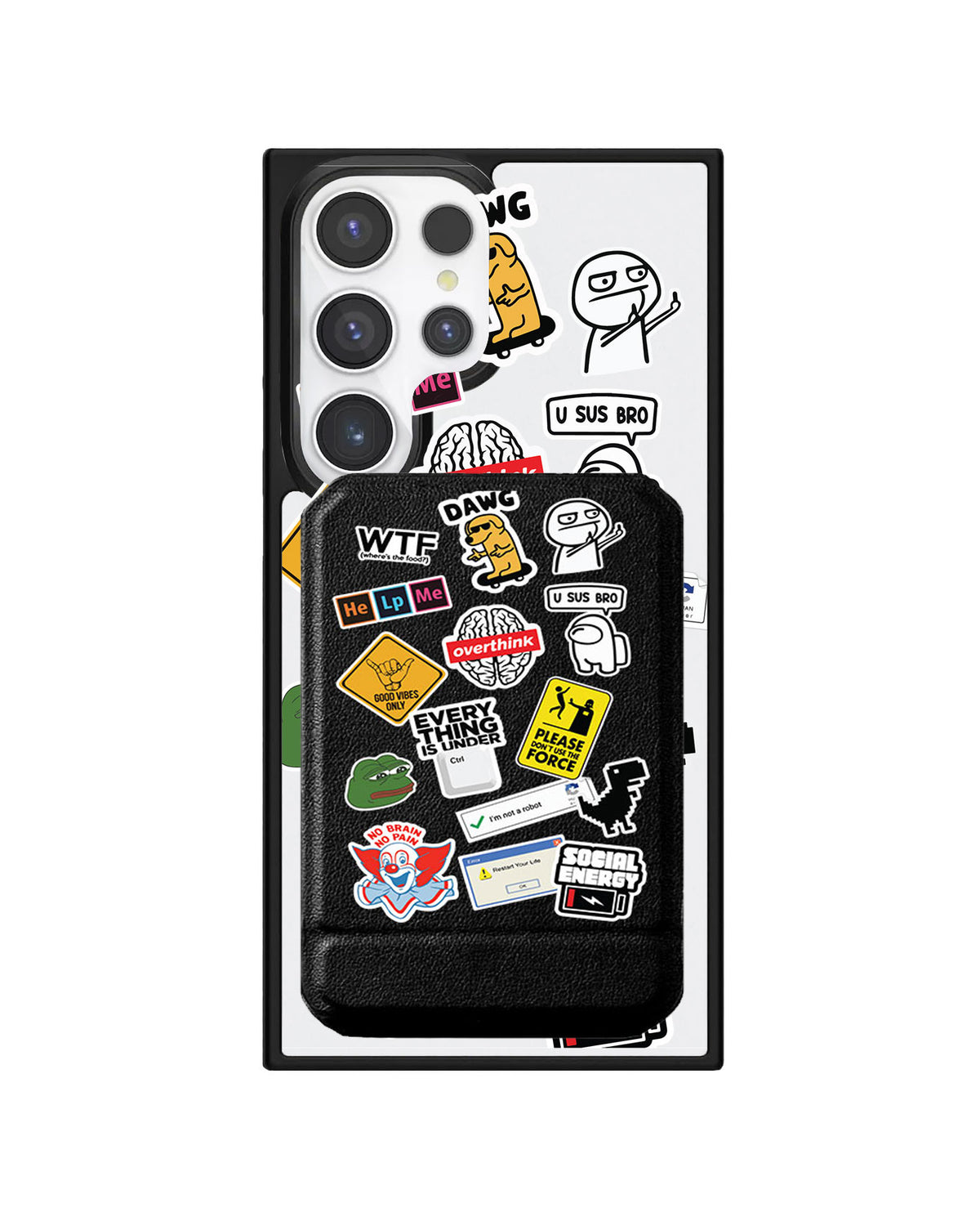 Android Magnetic Multifold Wallet - Brand Parody 2.0