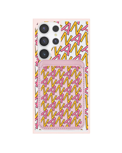 Android Magnetic Wallet Case - Initial Monogram 3.0