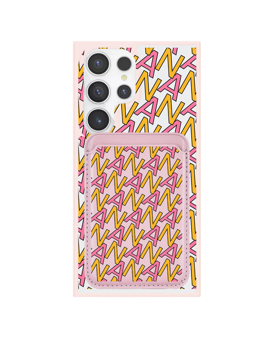 Android Magnetic Wallet Case - Initial Monogram 3.0