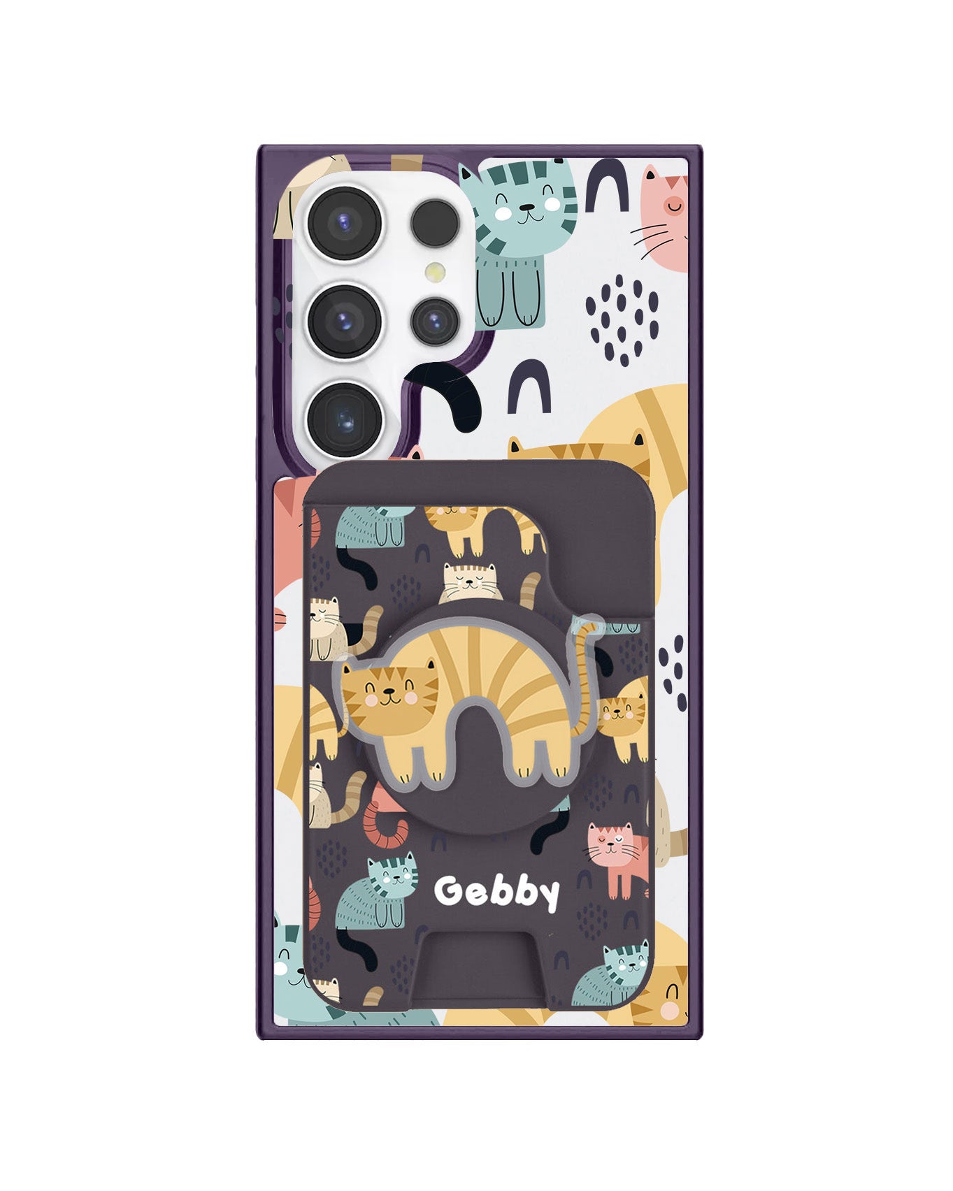 Android Magpop Wallet - Rainbow Meow