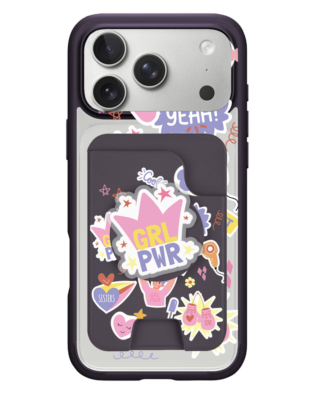iPhone Magpop Wallet - Girl Power Sticker Pack