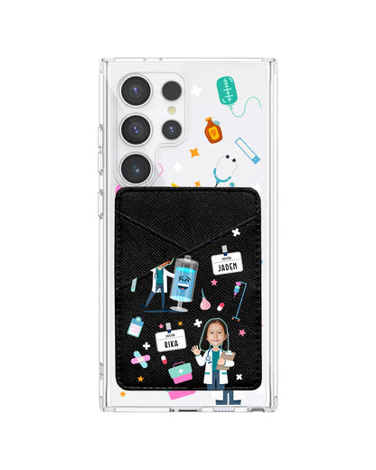 Android Phone Wallet Case - Face Grid Dream Doctor