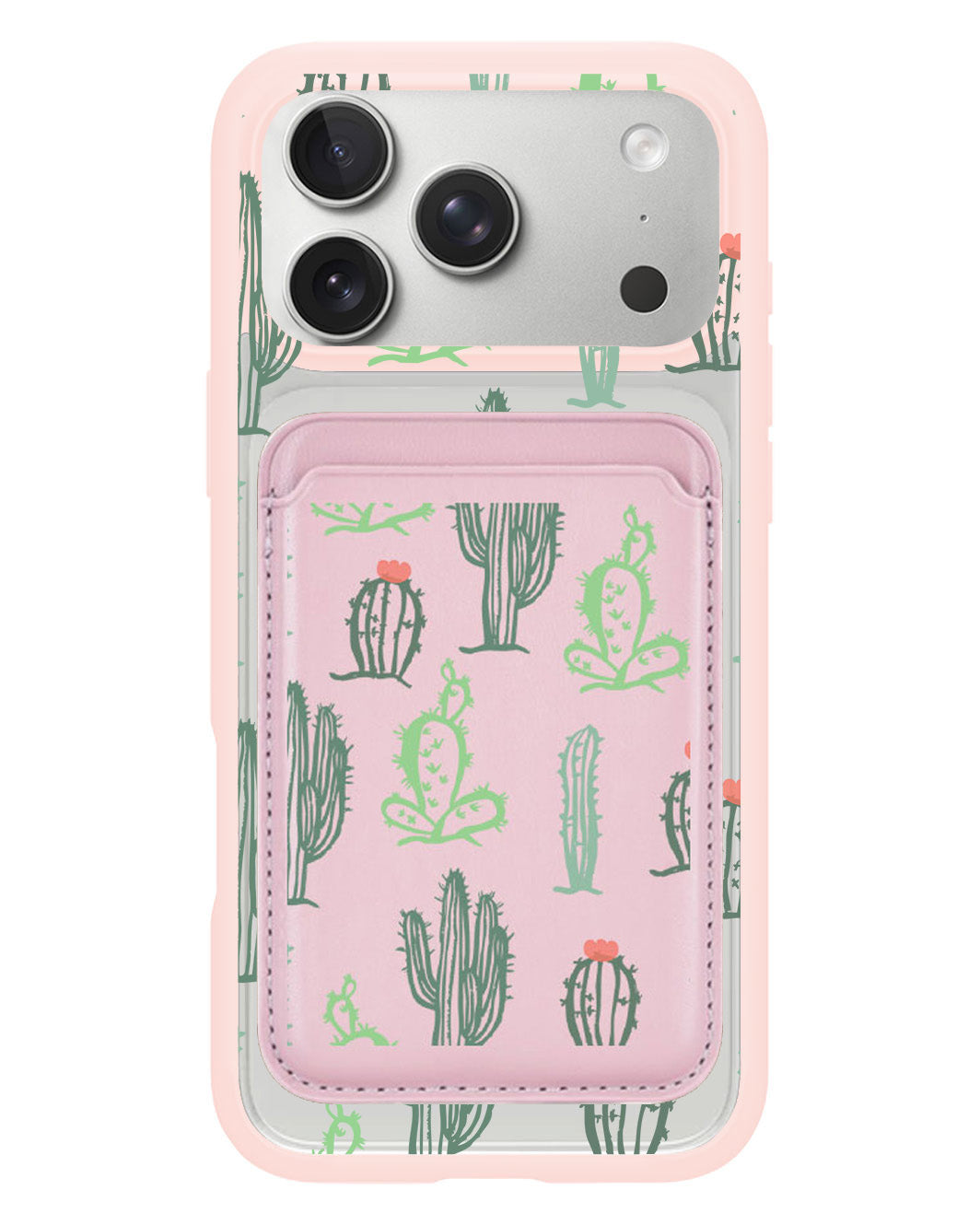 iPhone Magnetic Wallet Case - Cactus