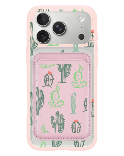 iPhone Magnetic Wallet Case - Cactus