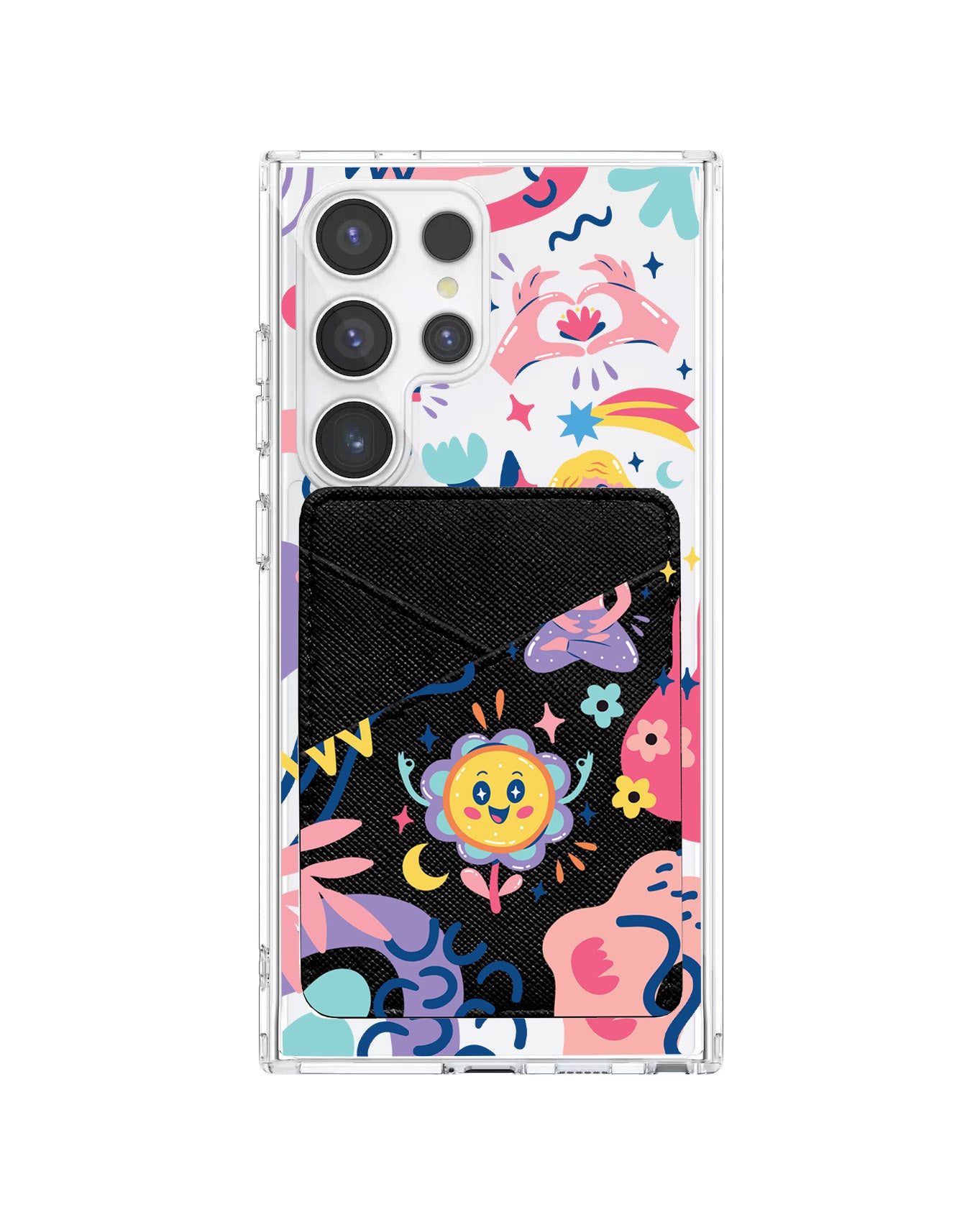 Android Phone Wallet Case - Heather