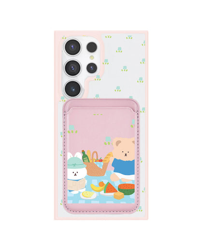 Android Magnetic Wallet Case - Picnic Blue