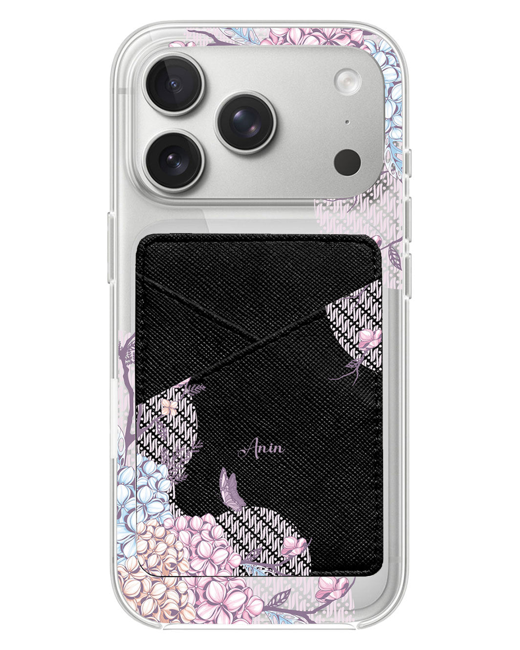 iPhone Phone Wallet Case - Batik Floral