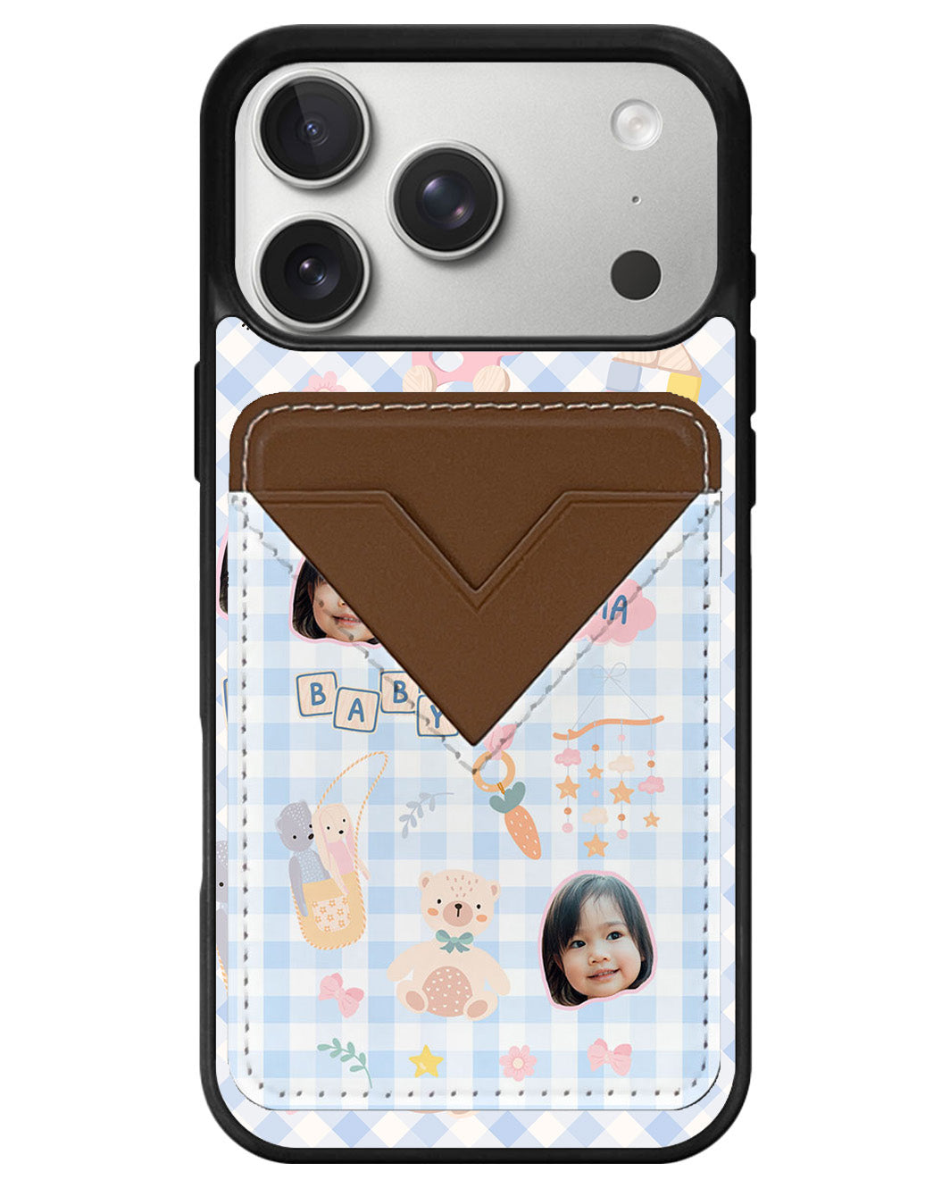 iPhone Avant Wallet Case - Face Grid Girl's Toys