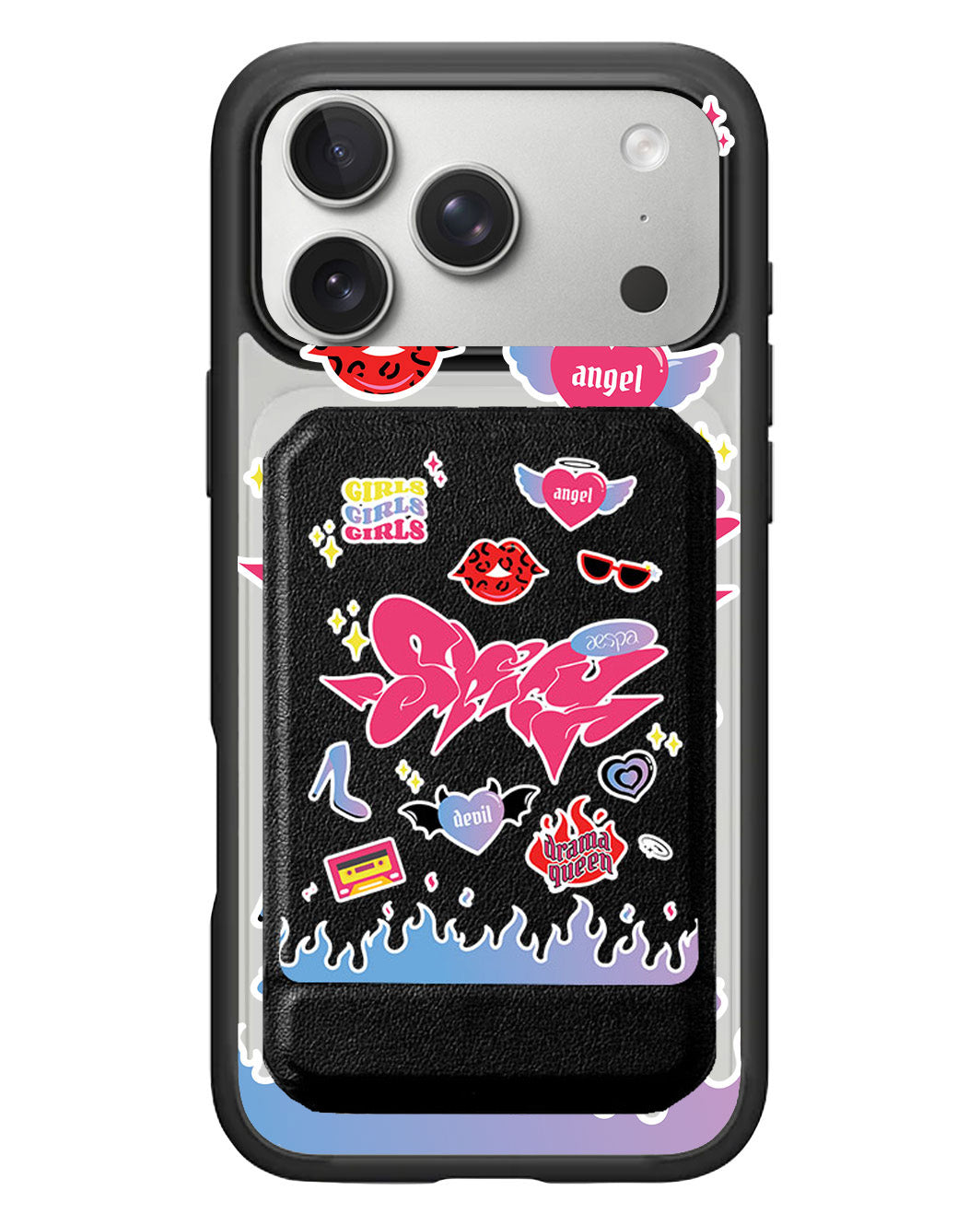 iPhone Magnetic Multifold Wallet - Aespa Spicy