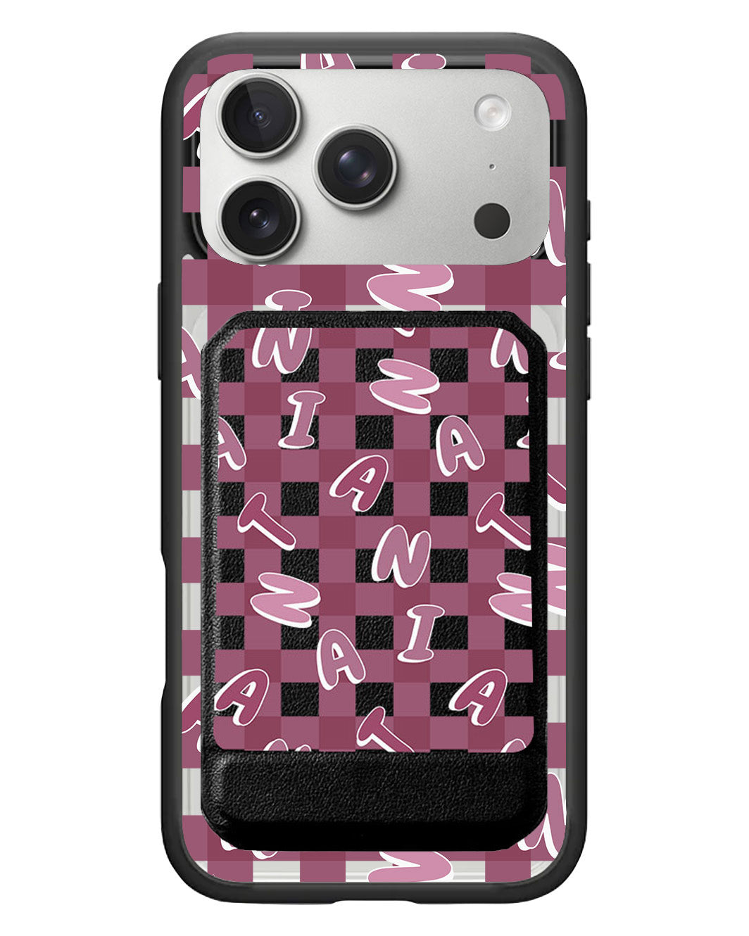 iPhone Magnetic Multifold Wallet - Checkered Monogram 2.0