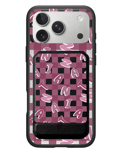 iPhone Magnetic Multifold Wallet - Checkered Monogram 2.0