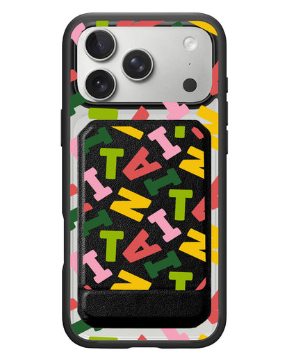 iPhone Magnetic Multifold Wallet - Scattered Monogram 3.0