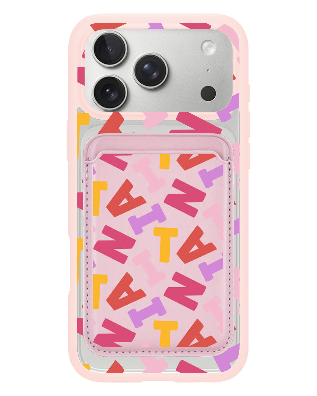 iPhone Magnetic Wallet Case - Scattered Monogram 1.0