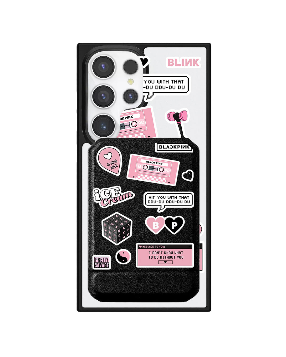 Android Magnetic Multifold Wallet - Blackpink Sticker Pack