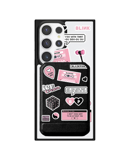 Android Magnetic Multifold Wallet - Blackpink Sticker Pack