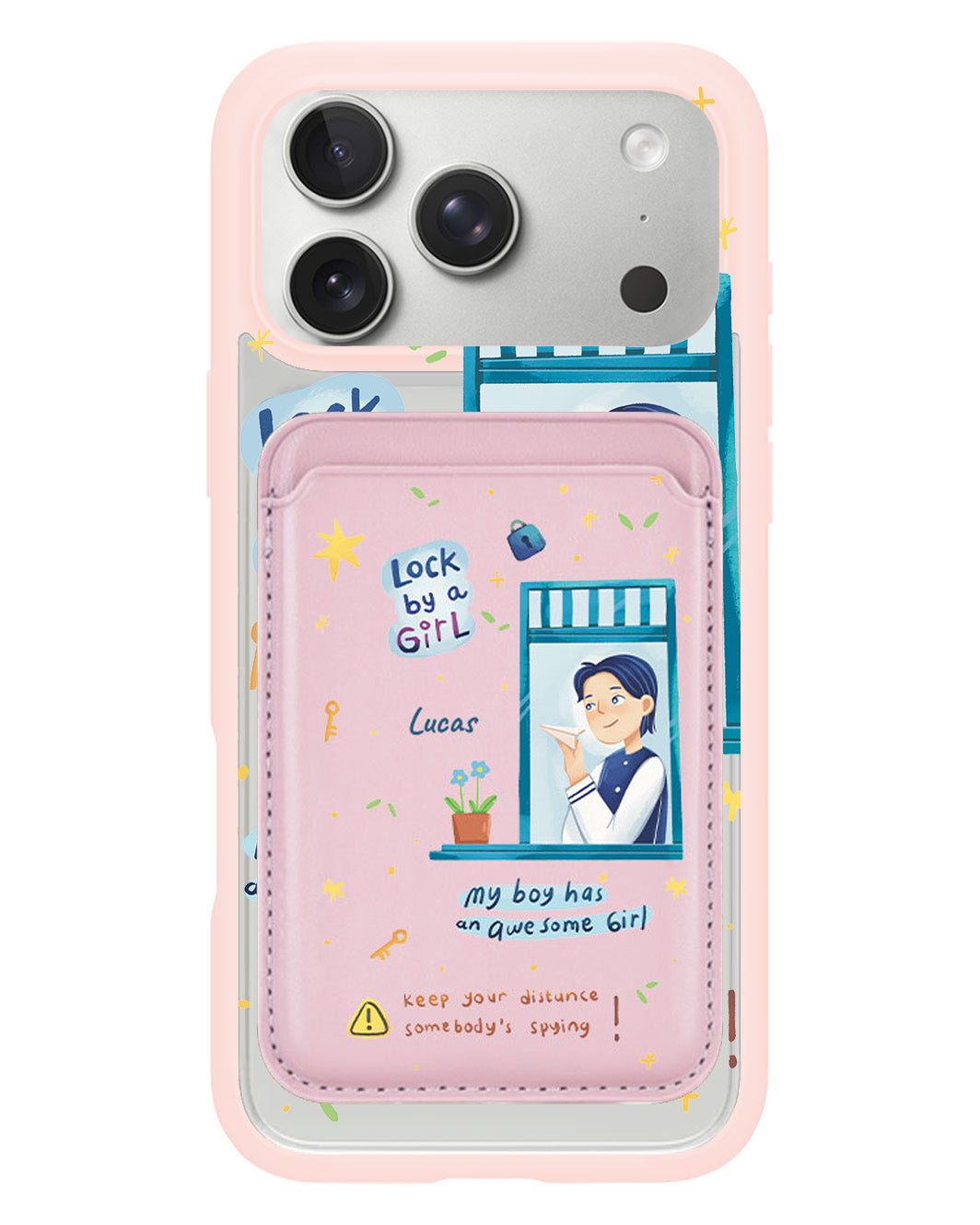 iPhone Magnetic Wallet Case - Crush Boy (Couple Case)