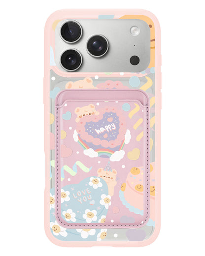 iPhone Magnetic Wallet Case - Cake Party