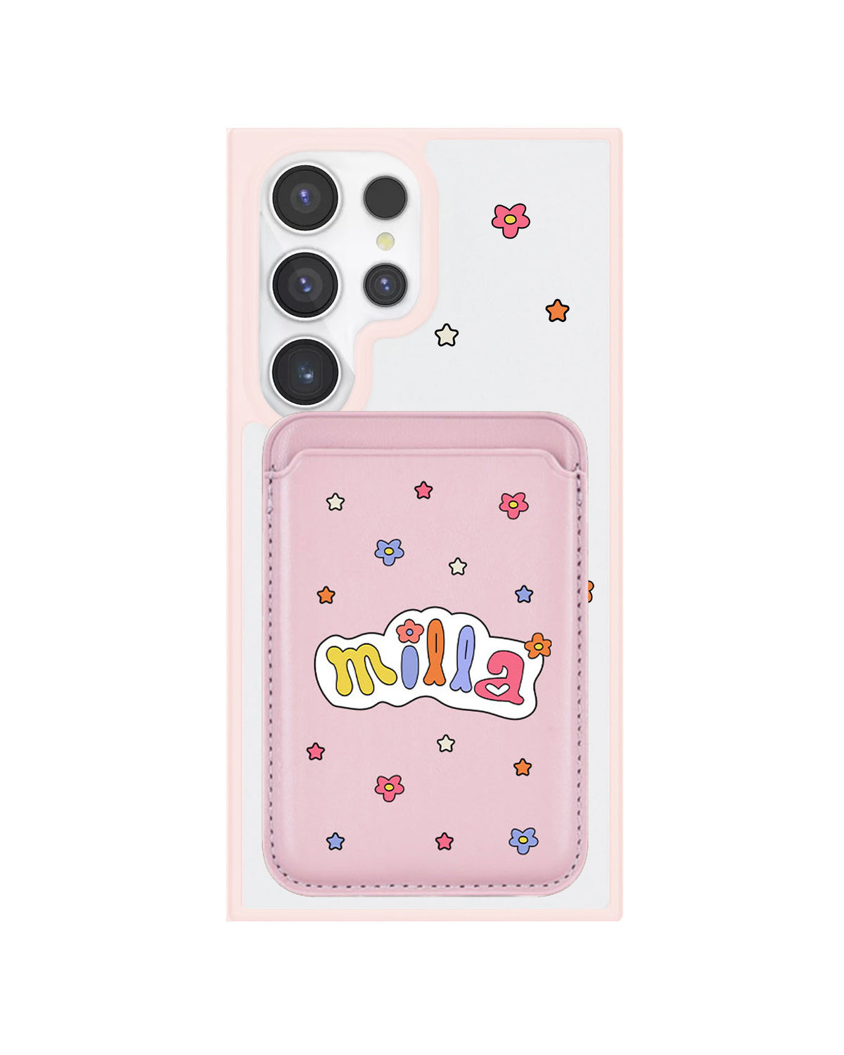 Android Magnetic Wallet Case - Adorable monogram 5.0