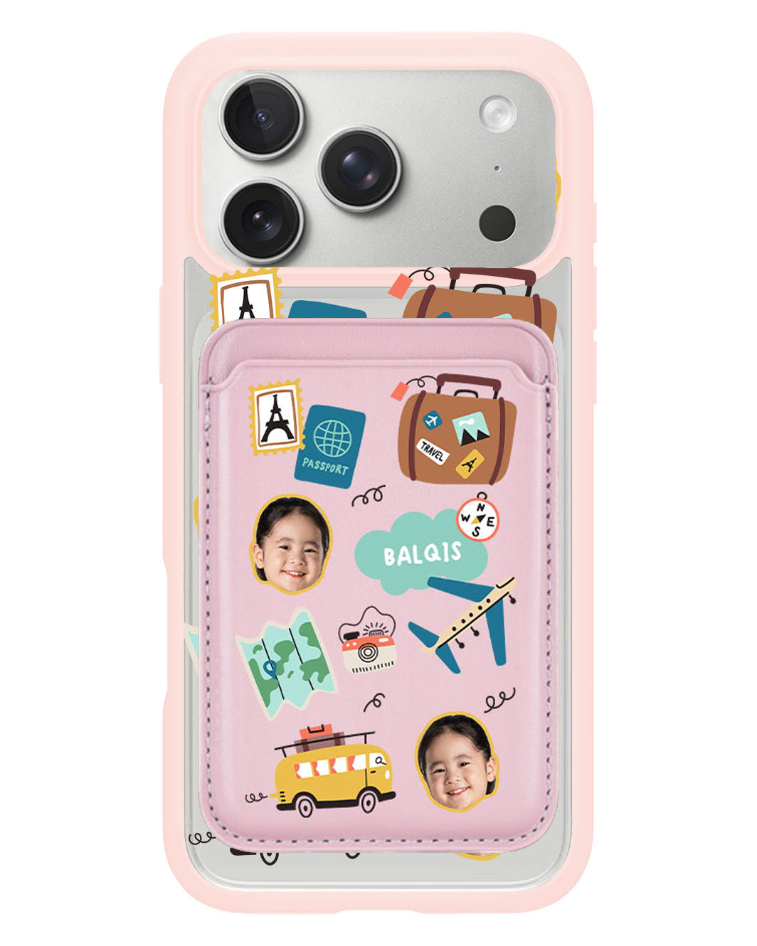 iPhone Magnetic Wallet Case - Face Grid Travel
