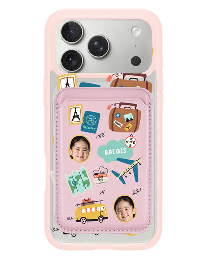iPhone Magnetic Wallet Case - Face Grid Travel