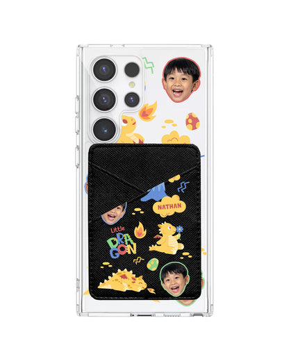 Android Phone Wallet Case - Face Grid Little Dragon