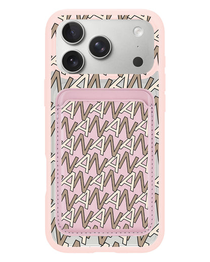 iPhone Magnetic Wallet Case - Initial Monogram 4.0