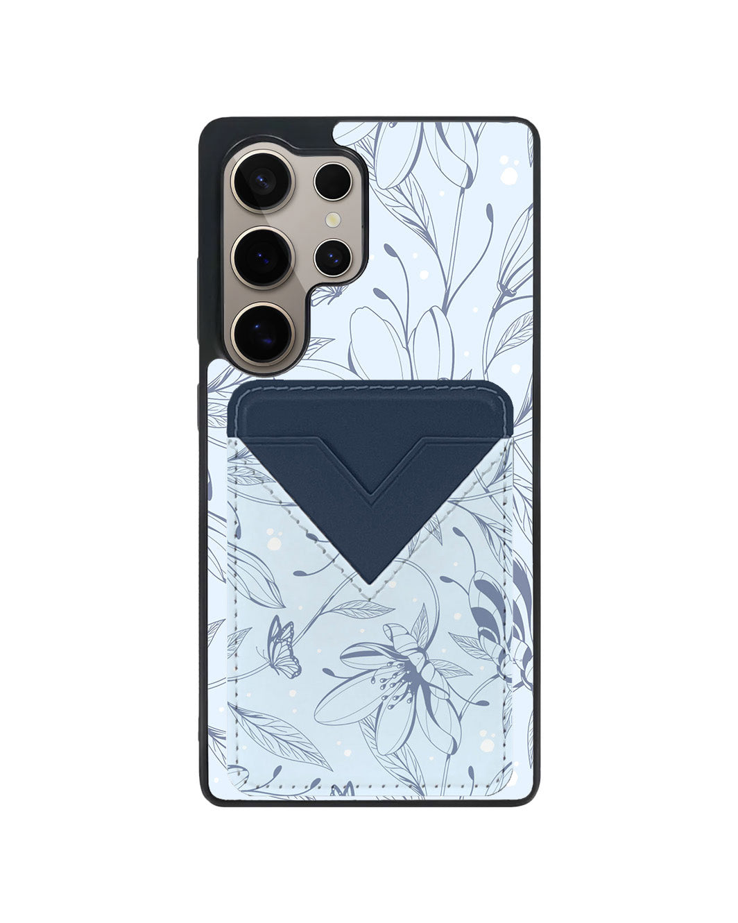 Android Avant Wallet Case - Sketchy Flower&Butterfly 2.0