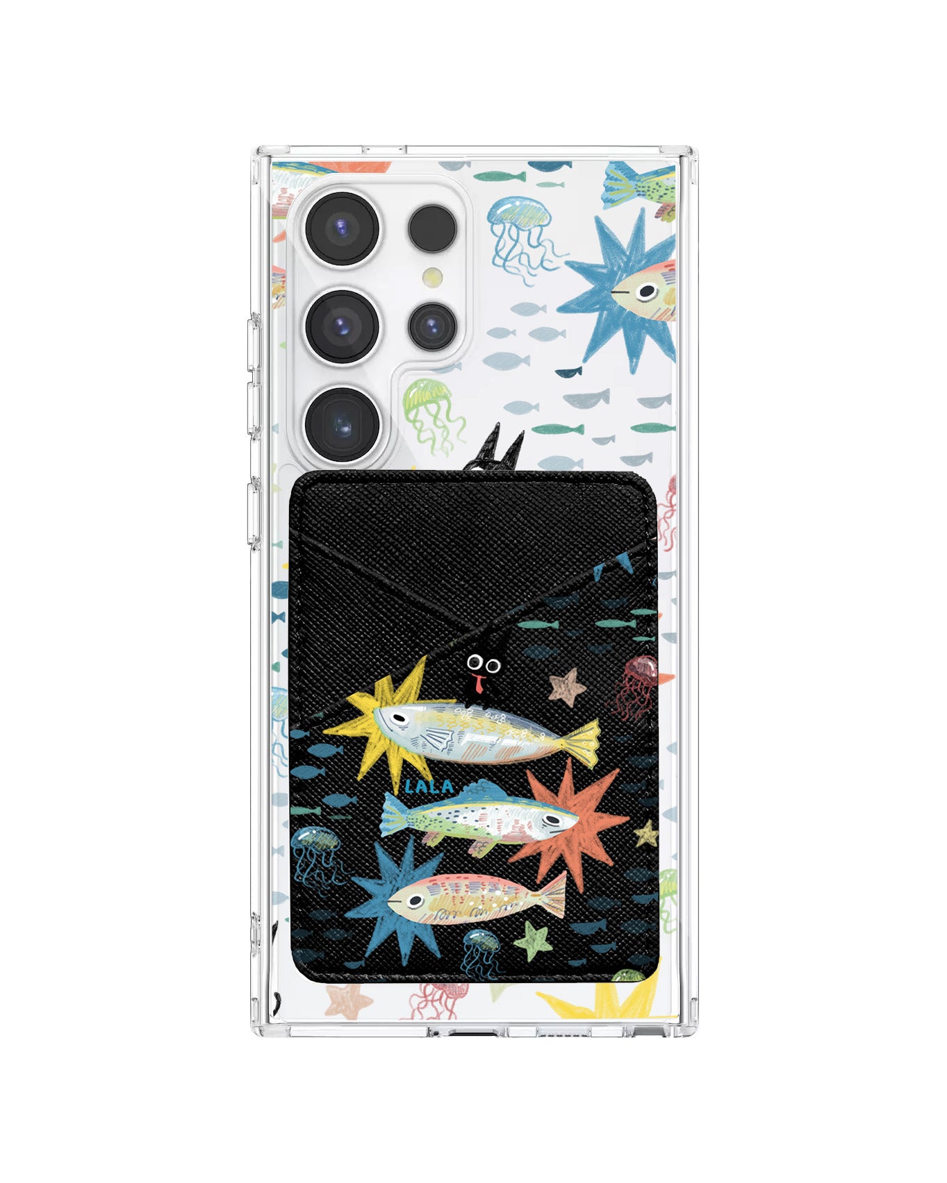 Android Phone Wallet Case - The Fish Surfer