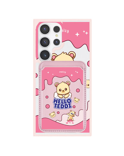 Android Magnetic Wallet Case - Hello Teddy 2.0