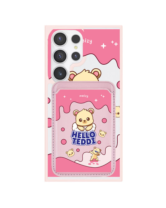 Android Magnetic Wallet Case - Hello Teddy 2.0