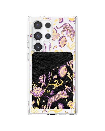 Android Phone Wallet Case - Tiger & Floral 4.0