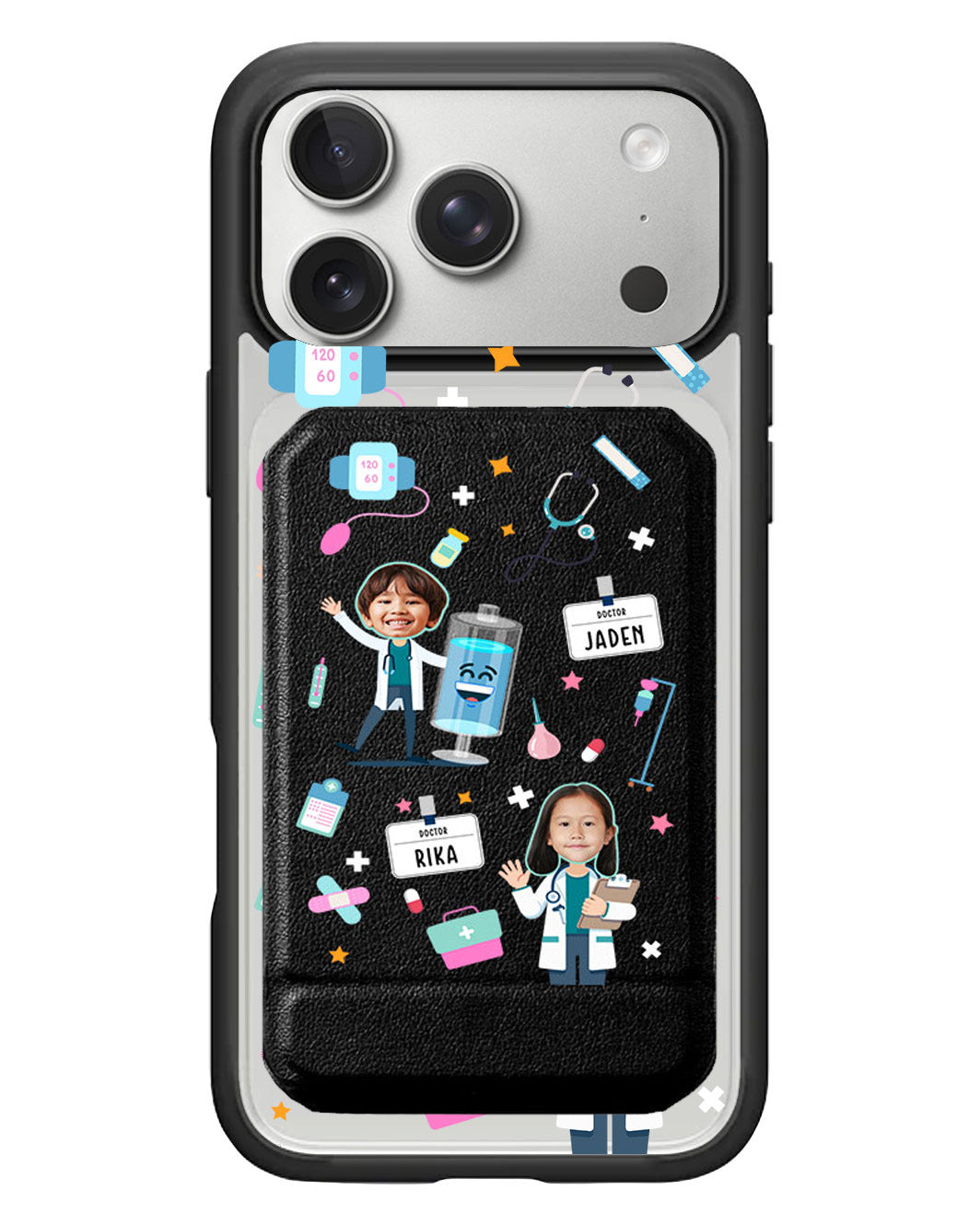 iPhone Magnetic Multifold Wallet - Face Grid Dream Doctor