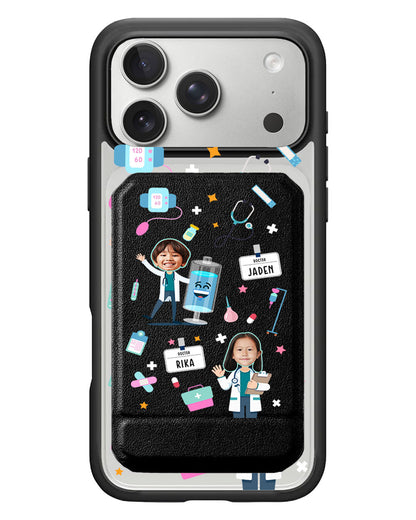 iPhone Magnetic Multifold Wallet - Face Grid Dream Doctor