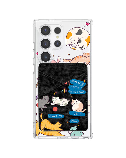 Android Phone Wallet Case - Playful Cat 2.0