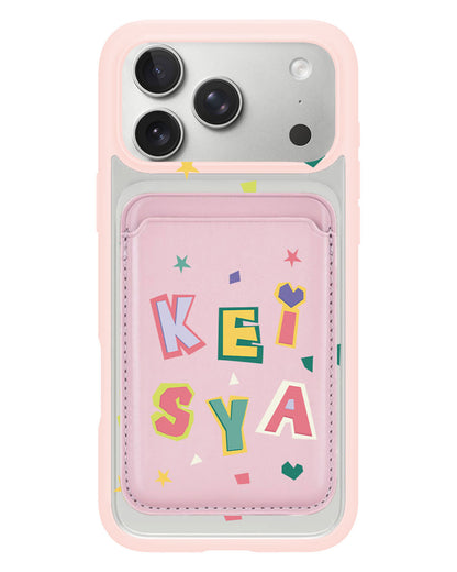 iPhone Magnetic Wallet Case - Adorable Monogram 4.0