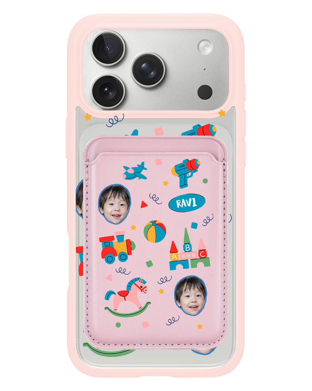 iPhone Magnetic Wallet Case - Face Grid Boys Toys