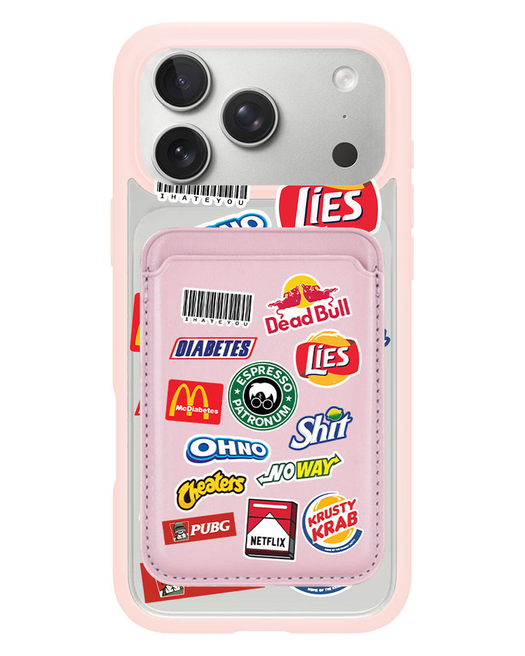 iPhone Magnetic Wallet Case - Food Parody