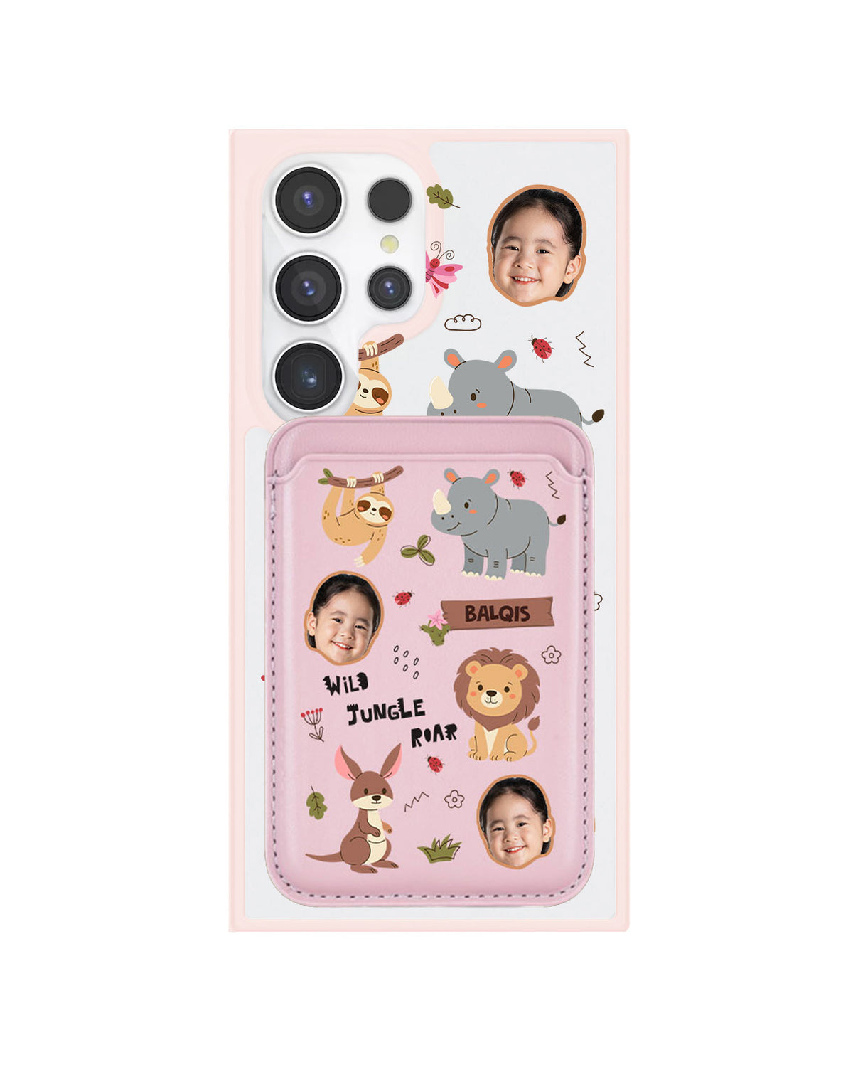 Android Magnetic Wallet Case - Face Grid Safari 3.0