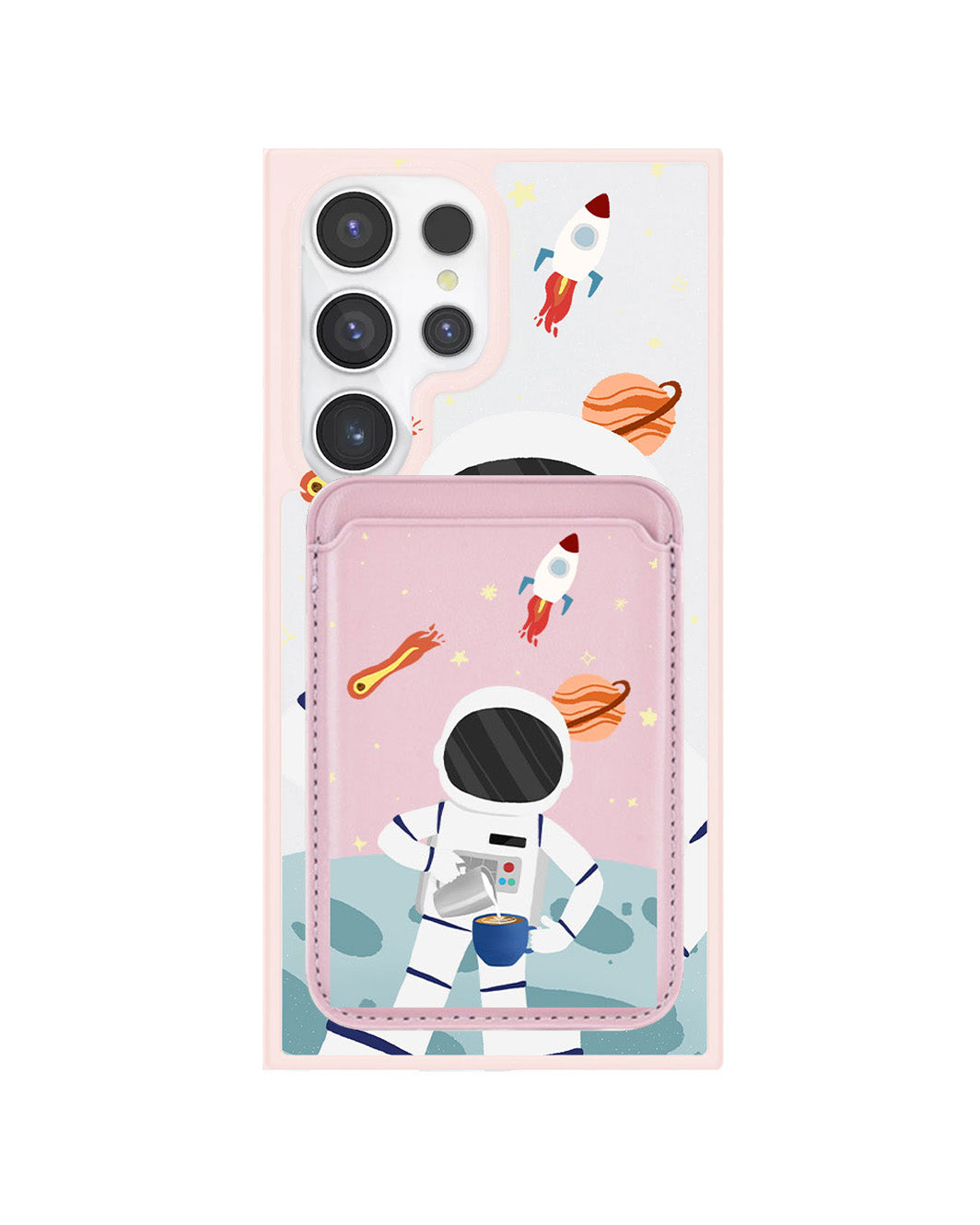 Android Magnetic Wallet Case - Baristronaut