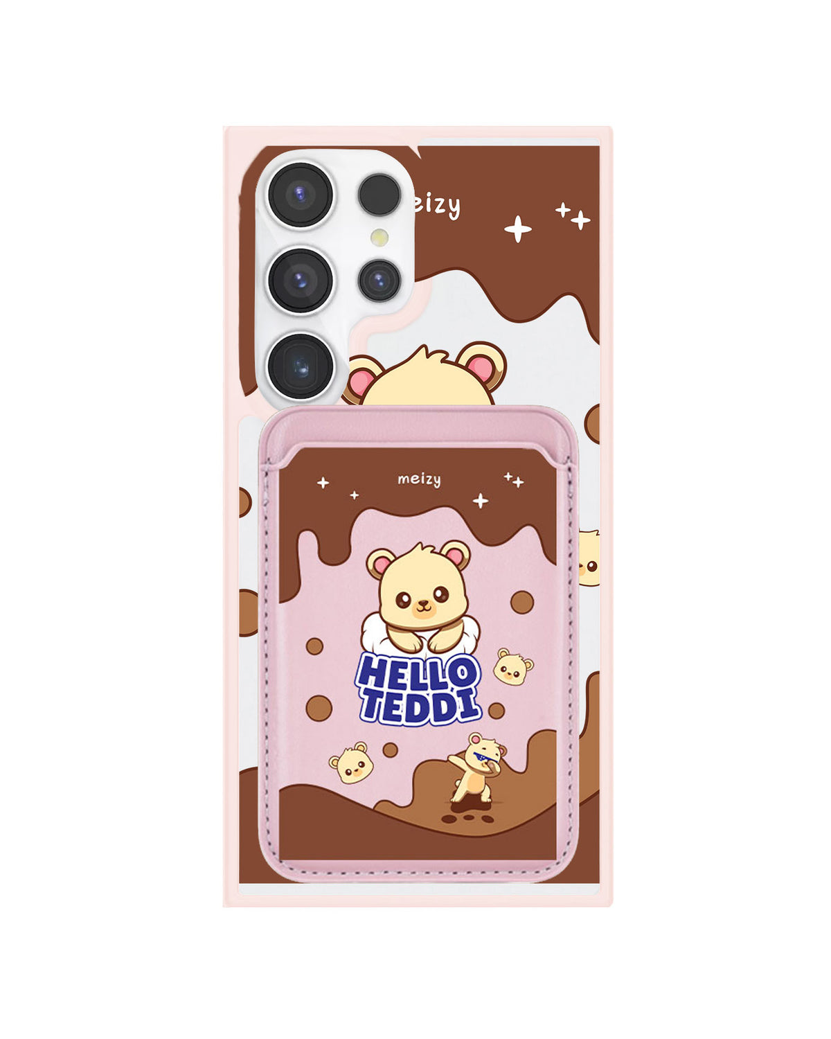 Android Magnetic Wallet Case - Hello Teddy 1.0