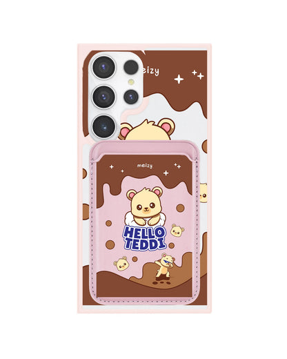 Android Magnetic Wallet Case - Hello Teddy 1.0